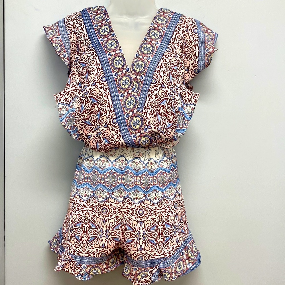 Francesca’s Blue Rain Romper